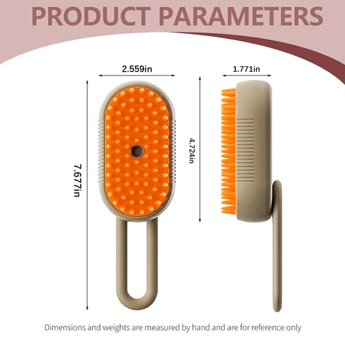 Pet Steam Groomer Brush, New 4 in 1 Cat Steam Brush for Massaging and Cleaning Shedding Pet Hair, Pet Steamy Brushes Multifunctional Hair Removal Comb for Cats Dogs