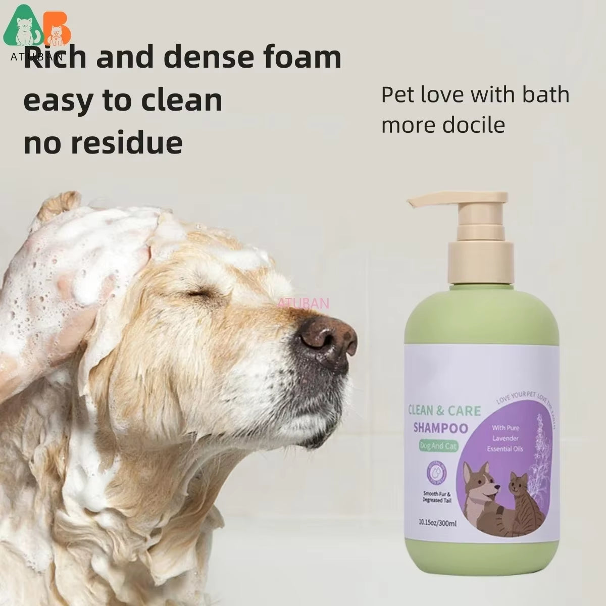 Dog Shampoo and Conditioner Hypoallergenic Dog Shampoo for Smelly Dogs Fragrance Pet Shower Gel Cat and Dog Shower Gel