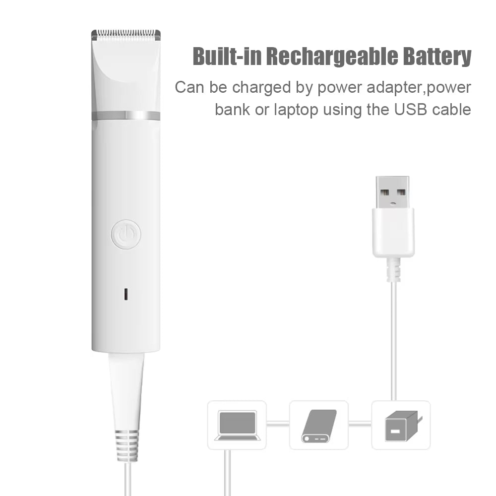 4-In-1 Multi-Functional Electric Dog Clippers for Grooming Cordless Dog Shaver Clippers Trimmers Low Noise Pet Grooming Tools